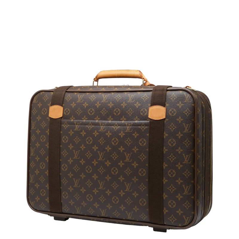 Louis Vuitton Monogram Satellite 53 Suitcase Travel Bag Brown — view 2