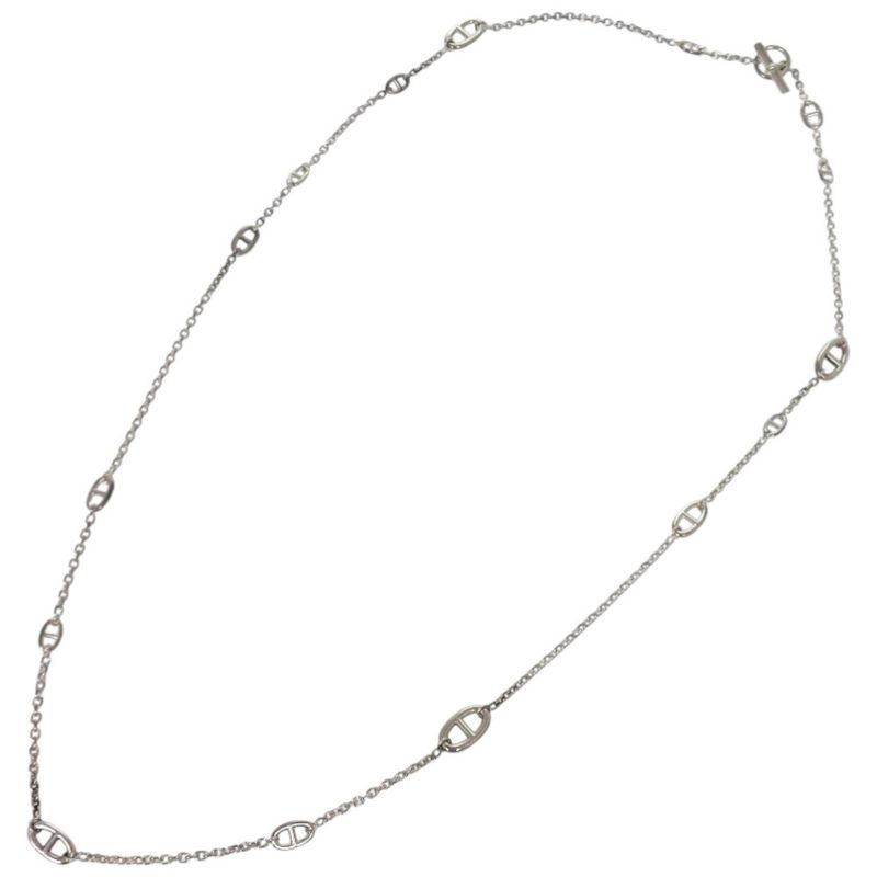 Hermes Chaine D'ancre 925 Silver Necklace 1411 — view 5