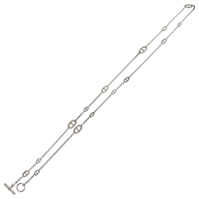 Hermes Chaine D'ancre 925 Silver Necklace 1411 — view 6
