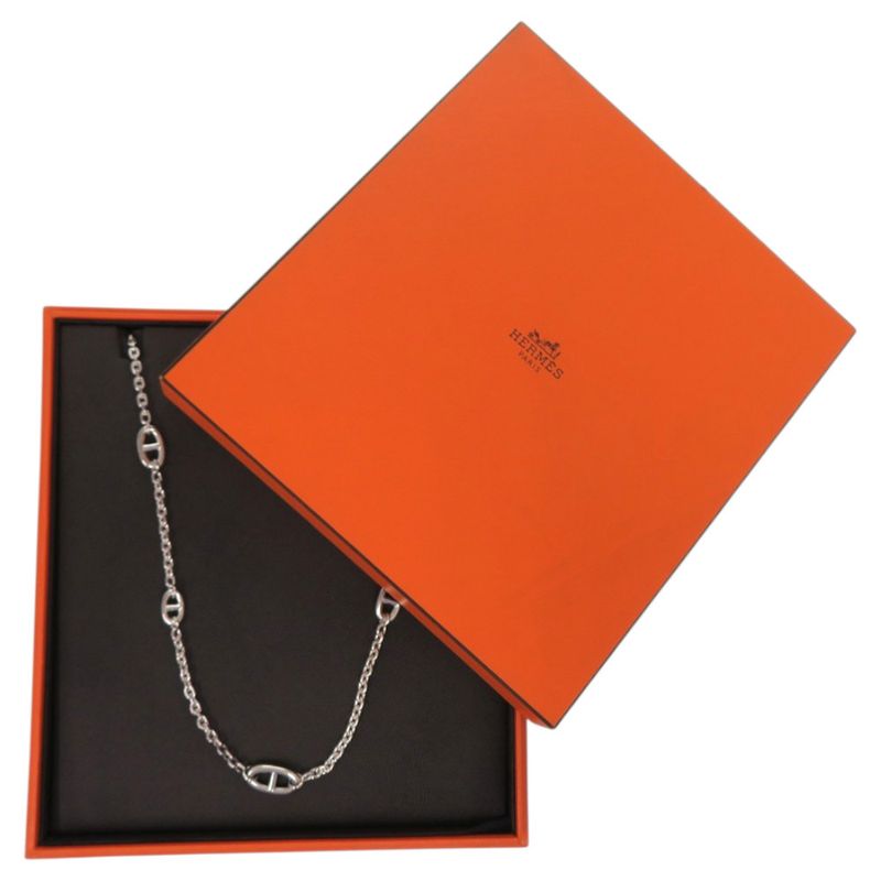 Hermes Chaine D'ancre 925 Silver Necklace 1411 — view 3