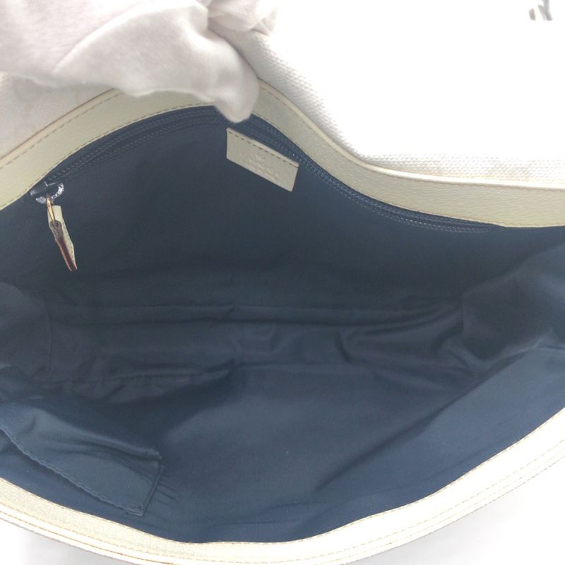 Gucci Sherry Line White Leather Shoulder Bag Messenger — view 8
