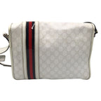 Gucci Sherry Line White Leather Shoulder Bag Messenger — view 2