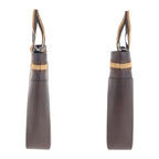 Gucci Sherry Line Brown Beige Silver Hardware Leather Tote Bag Handbag — view 8
