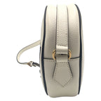 Gucci Adidas Collaboration Marmont White Black Leather Shoulder Bag — view 7