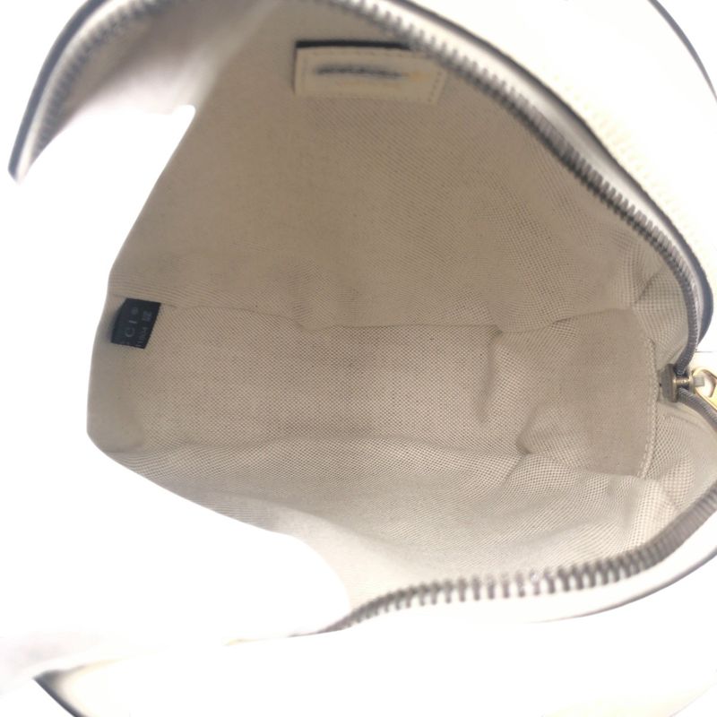 Gucci Adidas Collaboration Marmont White Black Leather Shoulder Bag — view 9