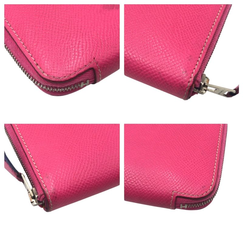 Hermes Azap Long Silk Inn Pink Rose Tillian Silver Hardware Vaux Epson — view 3