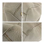 Prada Vitello Off White Ivory Gold Hardware Leather Tote Handbag — view 3