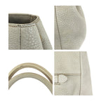 Prada Vitello Off White Ivory Gold Hardware Leather Tote Handbag — view 6