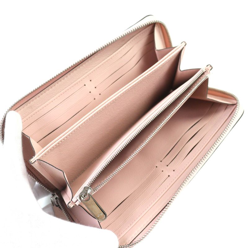 Louis Vuitton Mahina Monogram Zippy Wallet Leather Long Magnolia — view 6