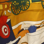 Hermes Serie Button Scarf Pattern Cardigan Knit Long Sleeves Wool Silk 38 Black — view 8