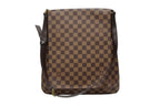 Louis Vuitton Musette Salsa Damier Long Strap Shoulder Bag Brown Gold