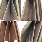 Louis Vuitton Vernis Zippy Wallet Rose Velour Beige — view 6