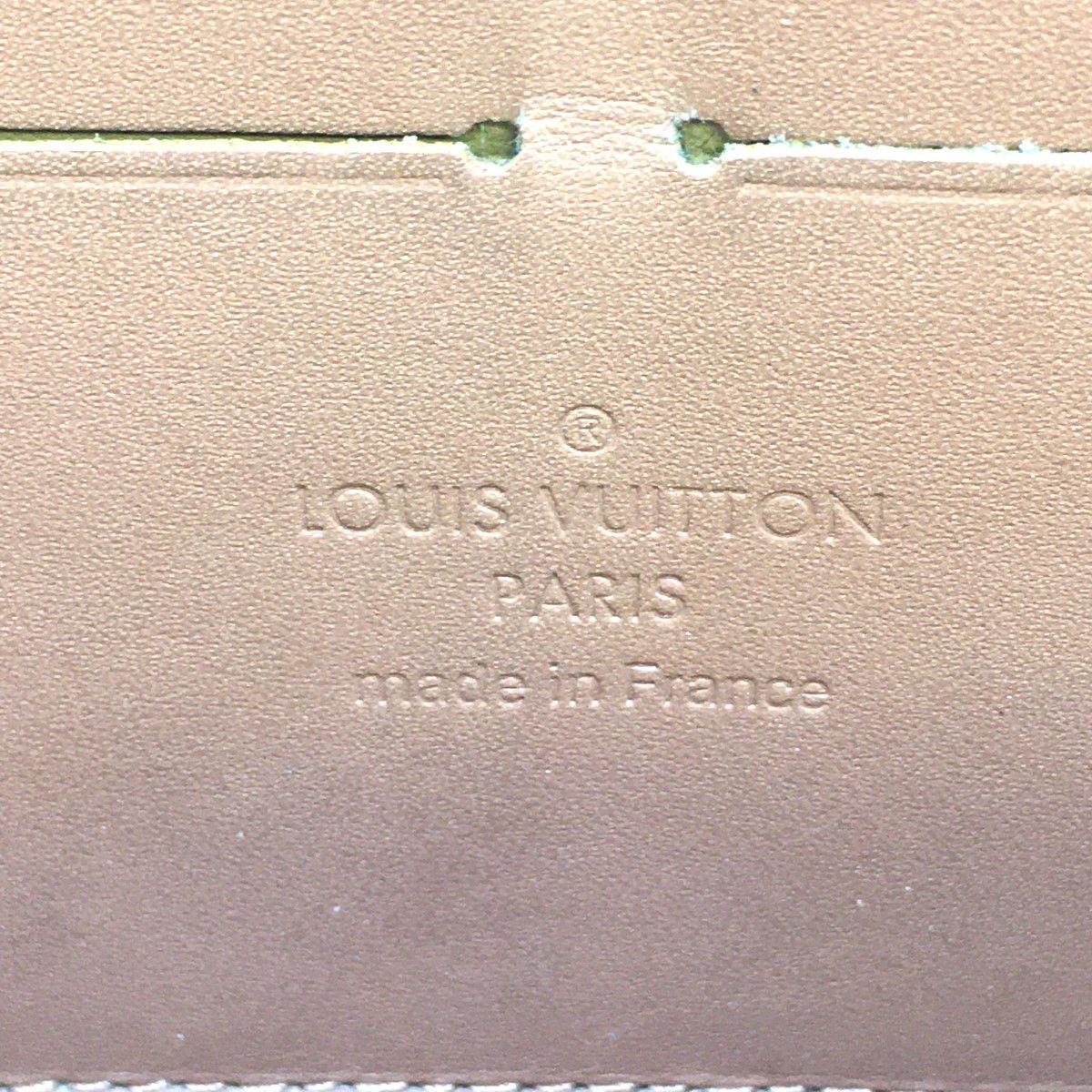 Louis Vuitton Vernis Zippy Wallet Rose Velour Beige — view 8