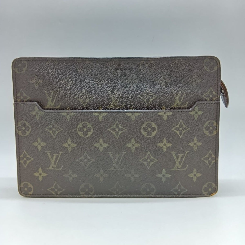 Louis Vuitton Monogram Pochette Homme Clutch Bag Second Brown — view 2
