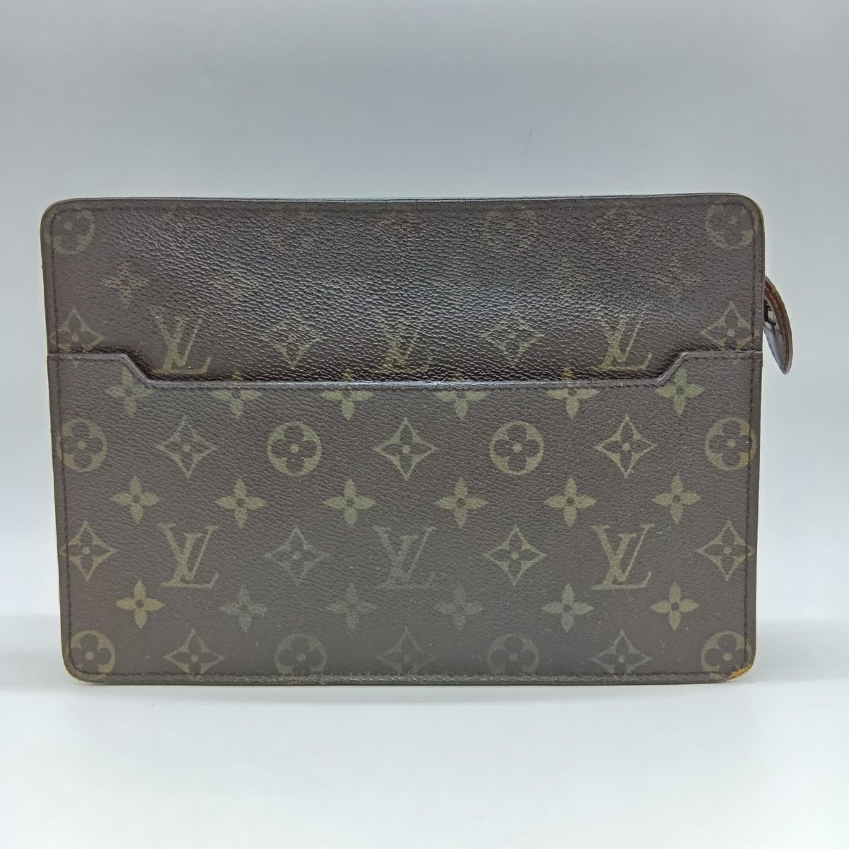 Louis Vuitton Monogram Pochette Homme Clutch Bag Second Brown — view 2