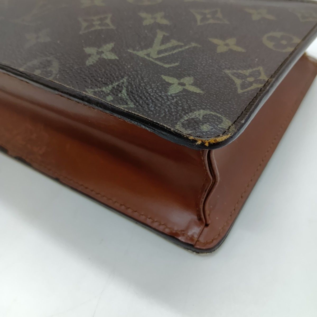 Louis Vuitton Monogram Pochette Homme Clutch Bag Second Brown — view 4