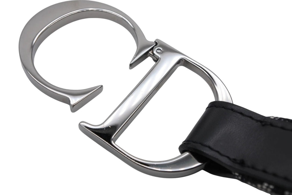 Dior Belt Trotter Line CD Logo Navy Gray — view 4