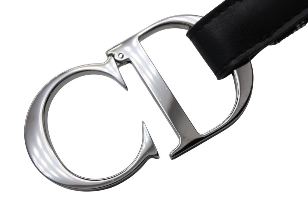 Dior Belt Trotter Line CD Logo Navy Gray — view 6
