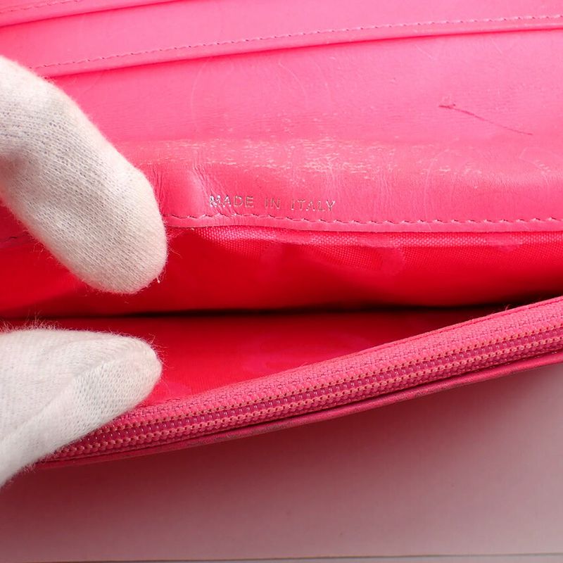 Chanel Cambon Line Black and Pink Long Wallet — view 8