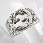Gucci 925 Interlocking Ring Size 22 J62 — view 7