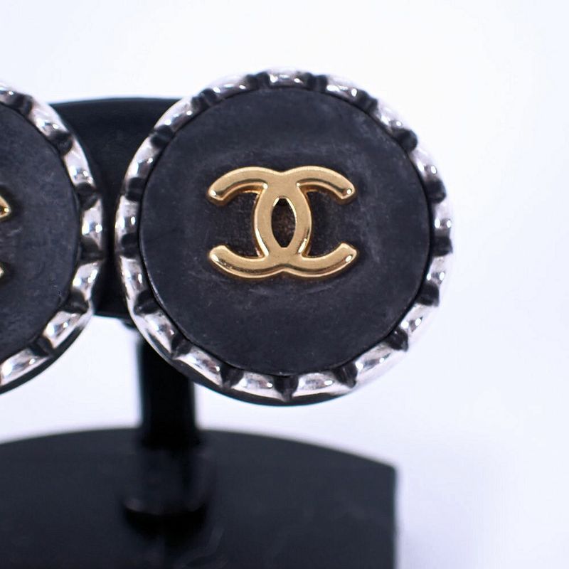 Chanel Vintage Coco Mark Earrings — view 5