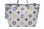 Louis Vuitton Neverfull GM Tote Bag Dubai Limited Monogram Canvas Blue — view 4