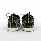 Fendi Sneakers Shoes Fabric Black Brown White Zucca Logo — view 5