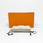 Hermes Cles Sneakers Shoes Fabric Black Orange H Logo — view 9