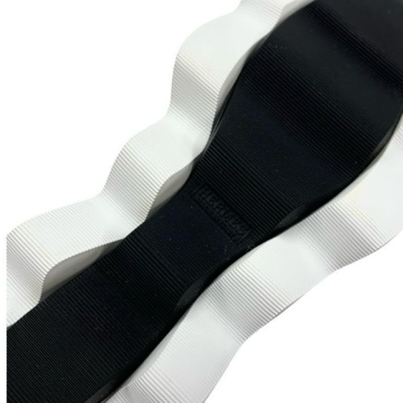 Hermes Cles Sneakers Shoes Fabric Black Orange H Logo — view 8