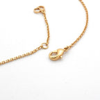 Christian Dior Clair D LUNE Necklace Pendant Choker Gold CD Logo Rhinestone — view 6