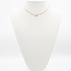 Christian Dior Clair D LUNE Necklace Pendant Choker Gold CD Logo Rhinestone — view 8