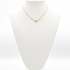 Christian Dior Clair D LUNE Necklace Pendant Choker Gold CD Logo Rhinestone — view 9