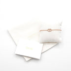 Christian Dior Clair D LUNE Bracelet Bangle Cuff Pink Gold CD Logo Rhinestone — view 9