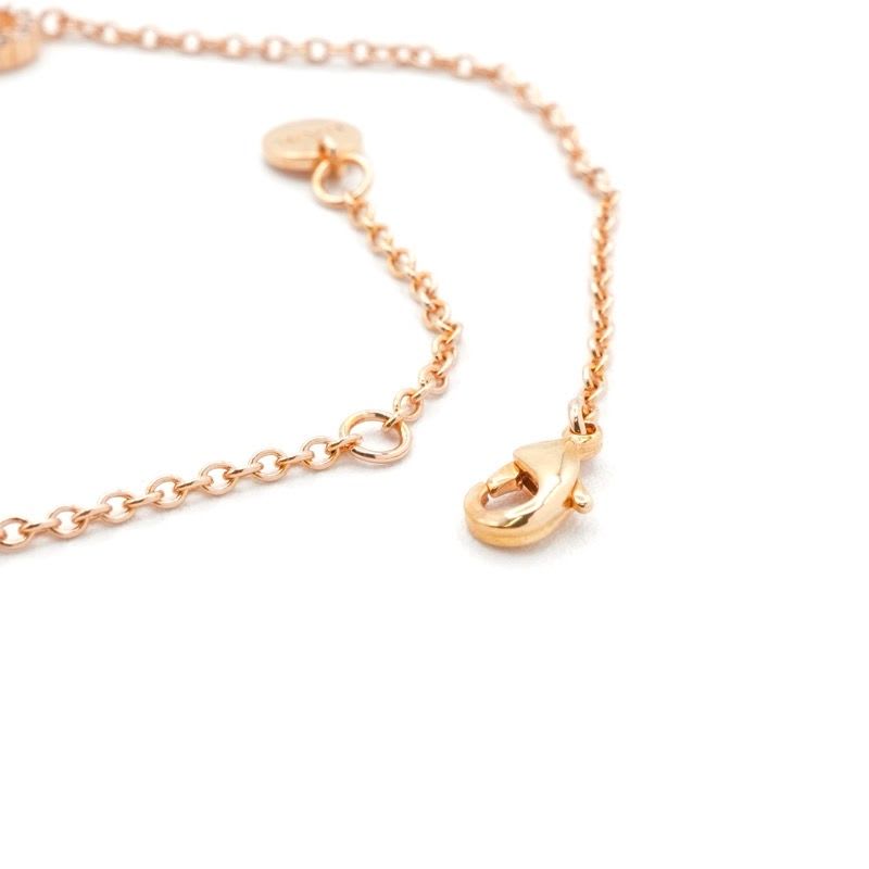 Christian Dior Clair D LUNE Bracelet Bangle Cuff Pink Gold CD Logo Rhinestone — view 7