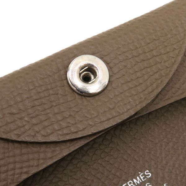 Hermes Bastia Beige Leather Coin Purse — view 7