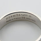 Hermes Ring Collier De Chien PM 58 Silver 925 5.0 g Studs