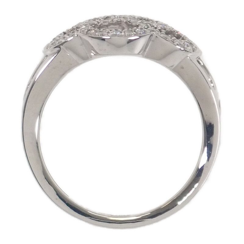 Chanel Camellia Diamond Ring Size 10 50 18Kwhite Gold 18K — view 6