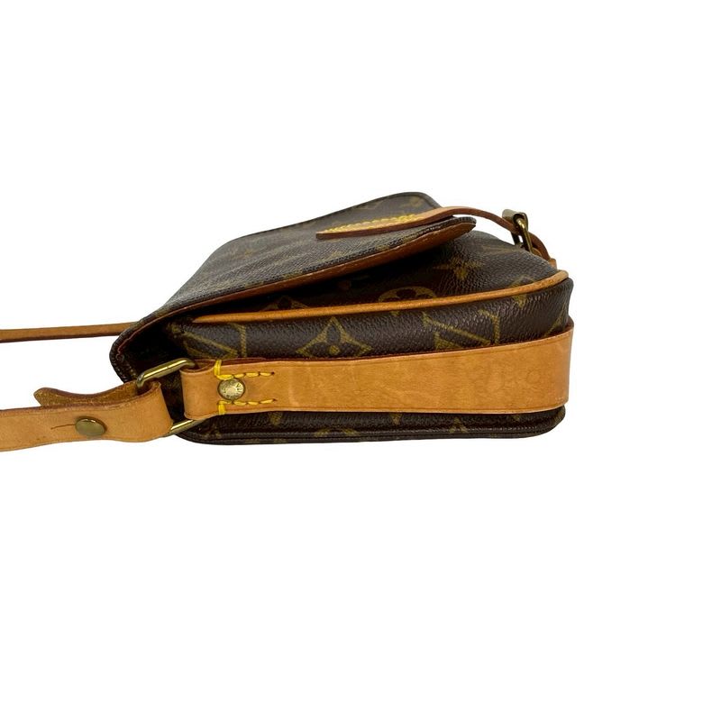 Louis Vuitton Vintage Cartesier Monogram Leather Shoulder Bag