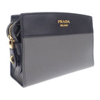 Prada Esplanade Bag 1 Bh043 Shoulder Saffiano Gray Black — view 6