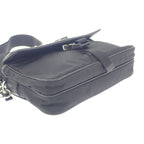 Prada Re-nylon 2 Vh133 Shoulder Bag Nylon Saffiano Black Silver Hardware — view 4