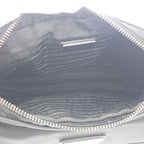 Prada Re-nylon 2 Vh133 Shoulder Bag Nylon Saffiano Black Silver Hardware — view 6