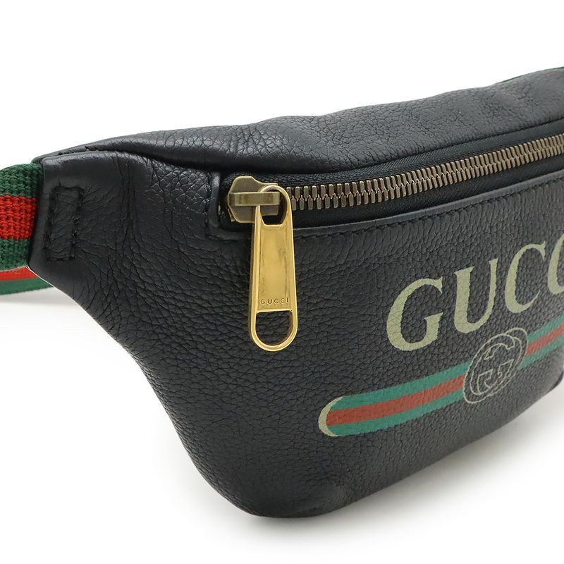 Gucci Printed Small Belt Bag Sherry Line Waist Hip Body Leather — view 5