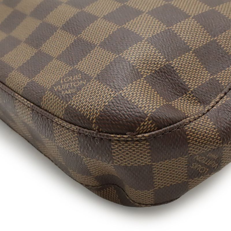 Louis Vuitton Damier South Bank Shoulder Bag Crossbody Fringe Tassel Charm — view 3