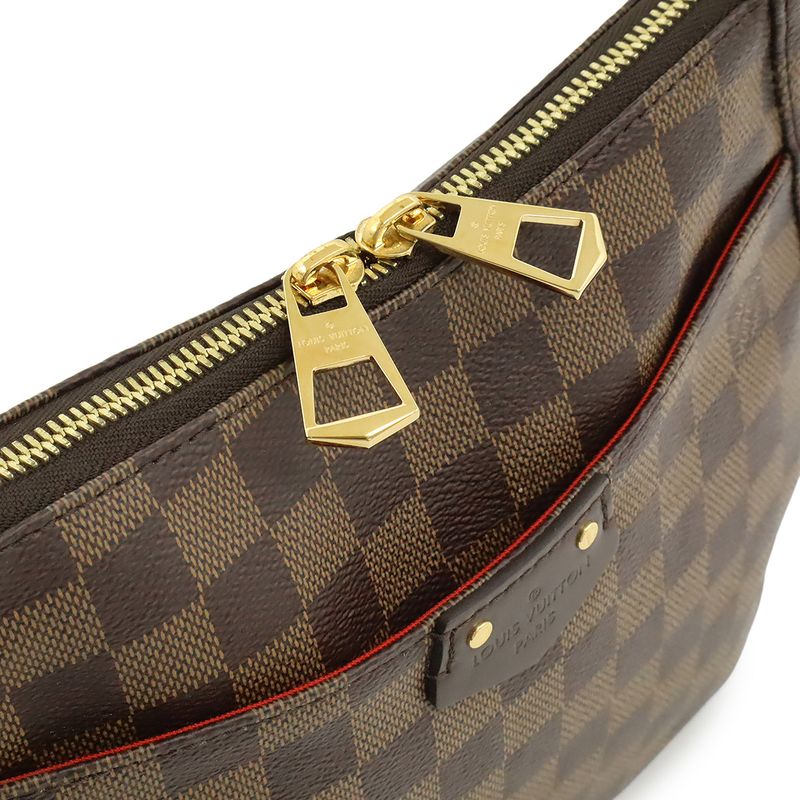 Louis Vuitton Damier South Bank Shoulder Bag Crossbody Fringe Tassel Charm — view 4