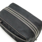 Prada Logo Jacquard Triangle Second Bag Clutch Multi Pouch Nylon Nero — view 5
