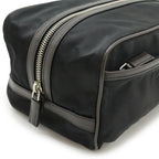 Prada Logo Jacquard Triangle Second Bag Clutch Multi Pouch Nylon Nero — view 4