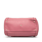 Gucci Soho Interlocking G Mini Boston Bag Handbag Pink Leather — view 3