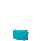 Prada Nappa Gaufre Chain Shoulder Bag Bt0939 Blue Leather — view 2