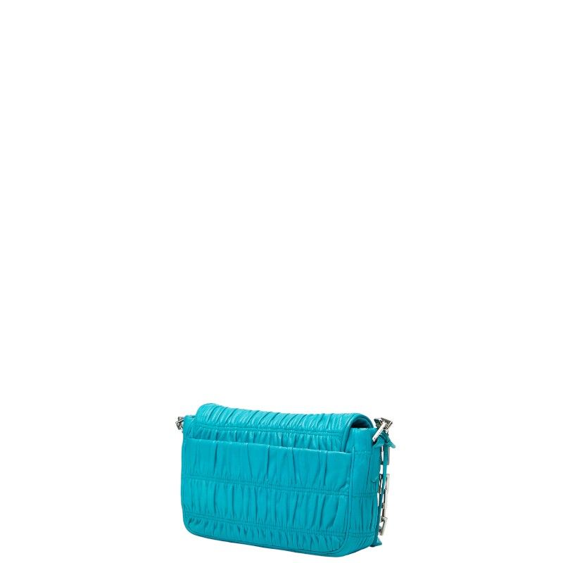 Prada Nappa Gaufre Chain Shoulder Bag Bt0939 Blue Leather — view 2