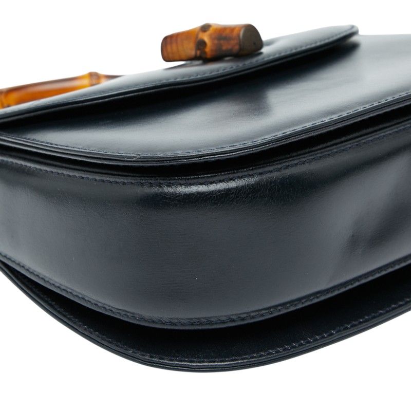 Gucci Bamboo Shoulder Bag 2-Way 000 2046 Black Leather — view 4